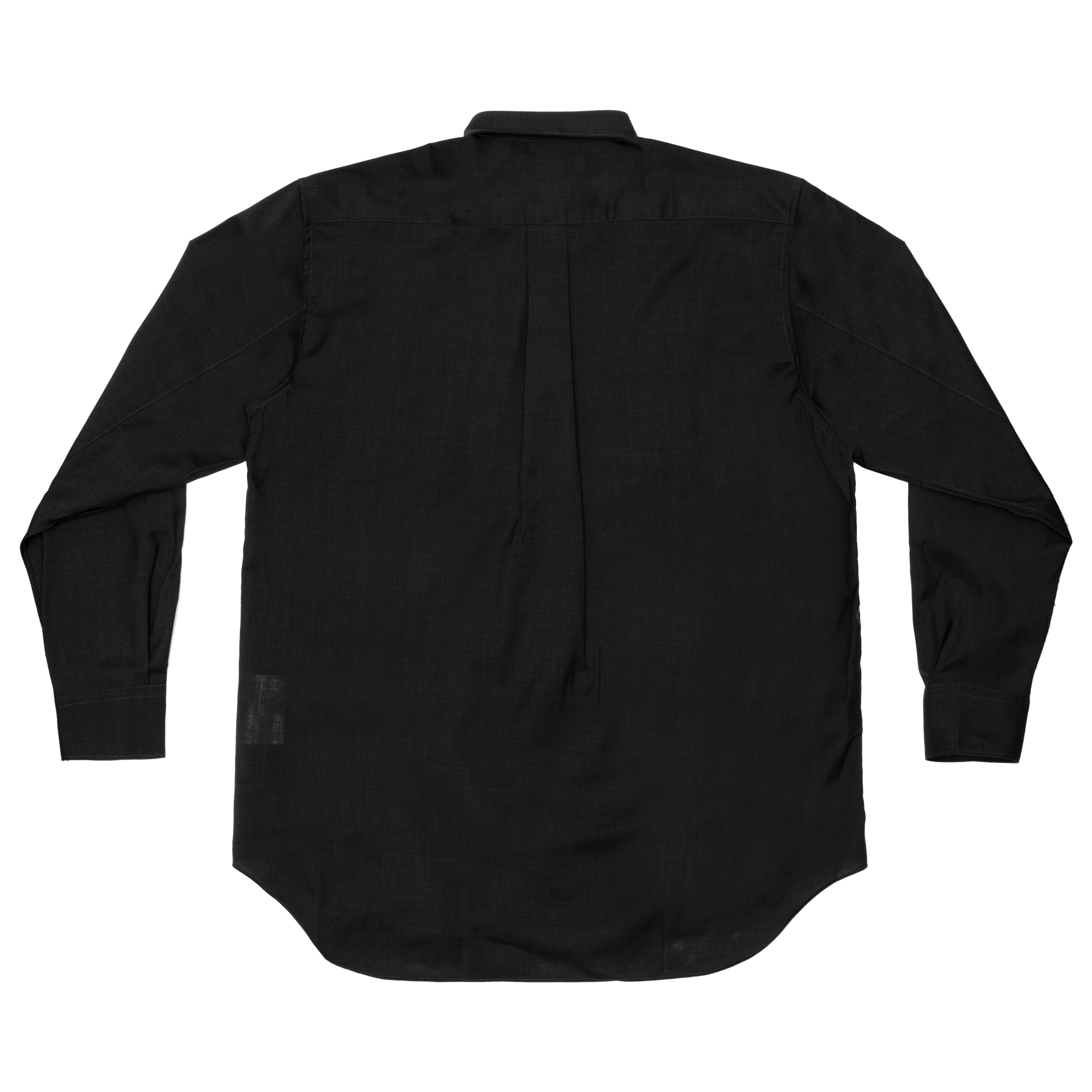 CDG SHIRT FOREVER - Wide Classic Fine Wool Shirt - (Medium Grey)