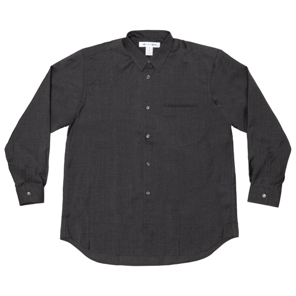 CDG SHIRT FOREVER - Fine Wool Suit Wide Classic Shirt - (Light Grey)