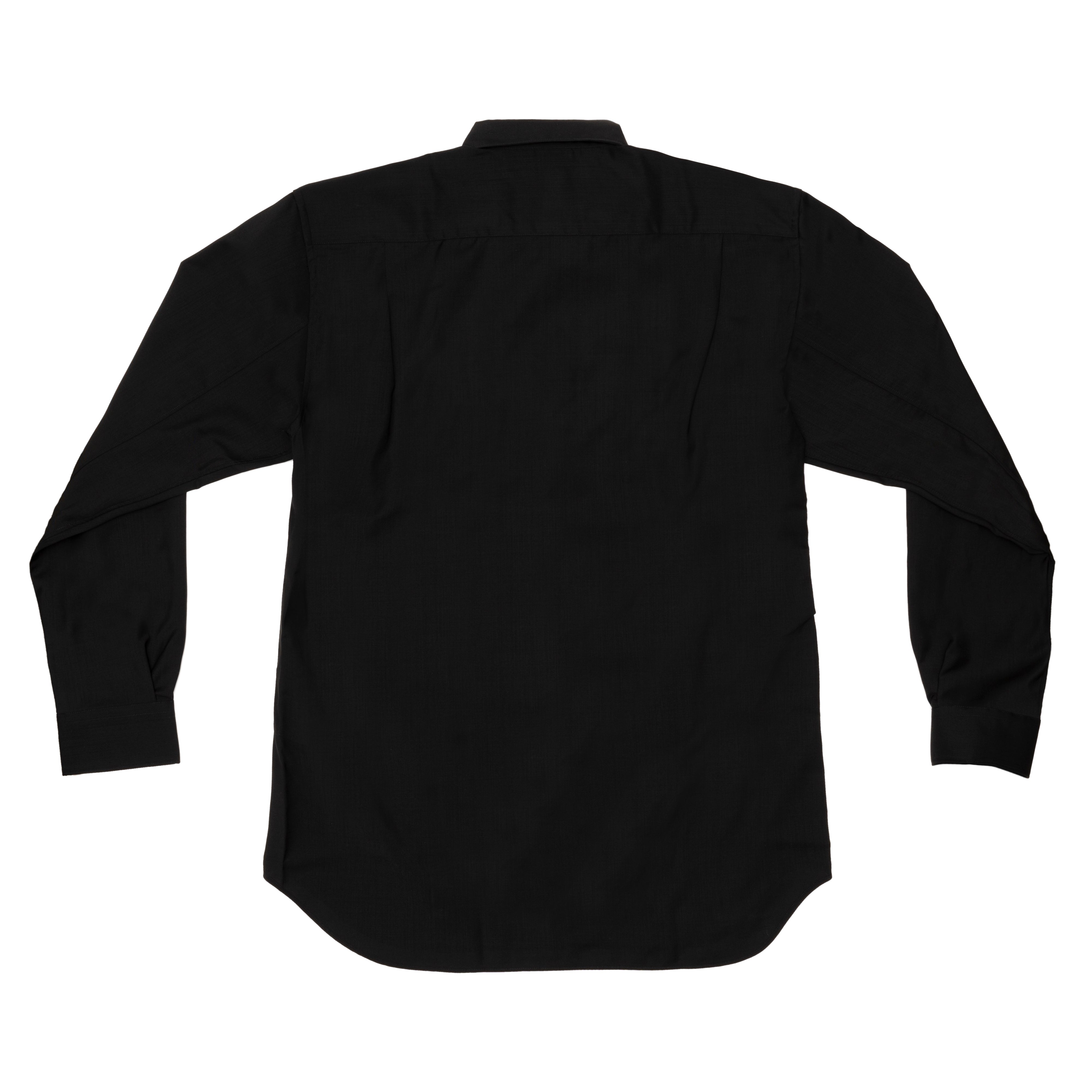 CDG SHIRT FOREVER - Classic Fit Fine Wool Shirt - (Black)