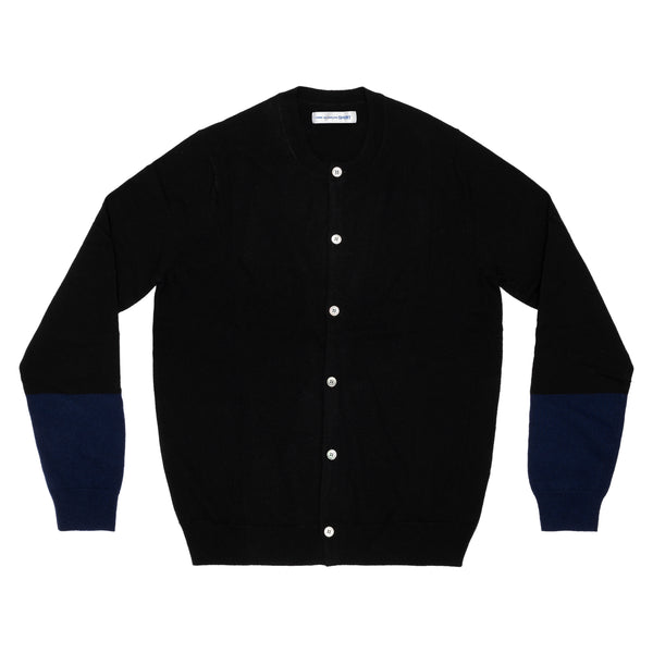 CDG SHIRT FOREVER - Round-Neck Knit Cardigan - (Black)