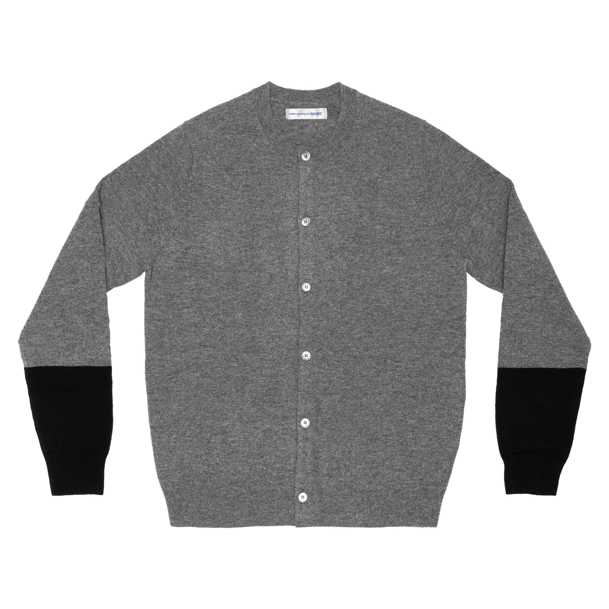 CDG SHIRT FOREVER - Round-Neck Knit Cardigan - (Top Grey) view 1
