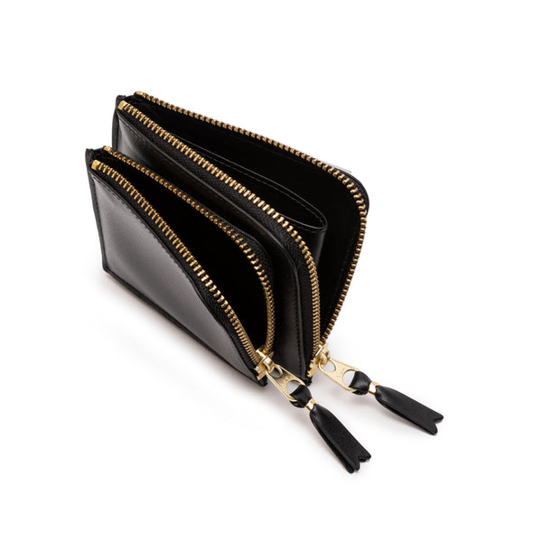 CDG WALLET - Classic Leather Outside Pocket Wallet - (8Z-X031 Black)