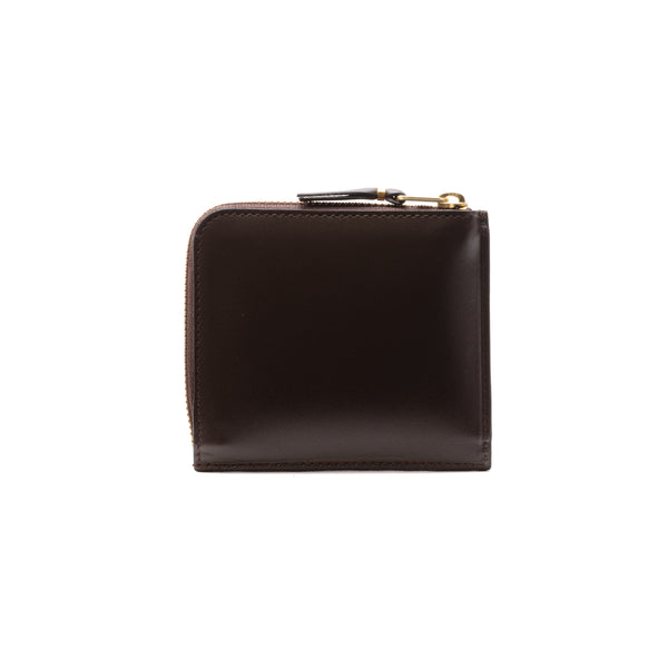CDG WALLET - Outside Pocket L Zip Wallet - (Brown)