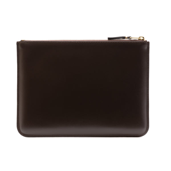 CDG WALLET - Classic Leather Outside Pocket Wallet - (8Z-X051 Brown)