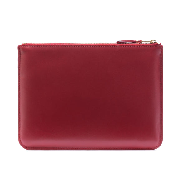 CDG WALLET - Classic Leather Outside Pocket Wallet - (8Z-X051 Red)