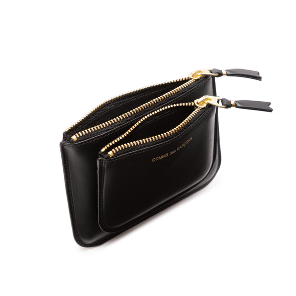 CDG WALLET - Classic Leather Outside Pocket Wallet - (8Z-X081 Black)