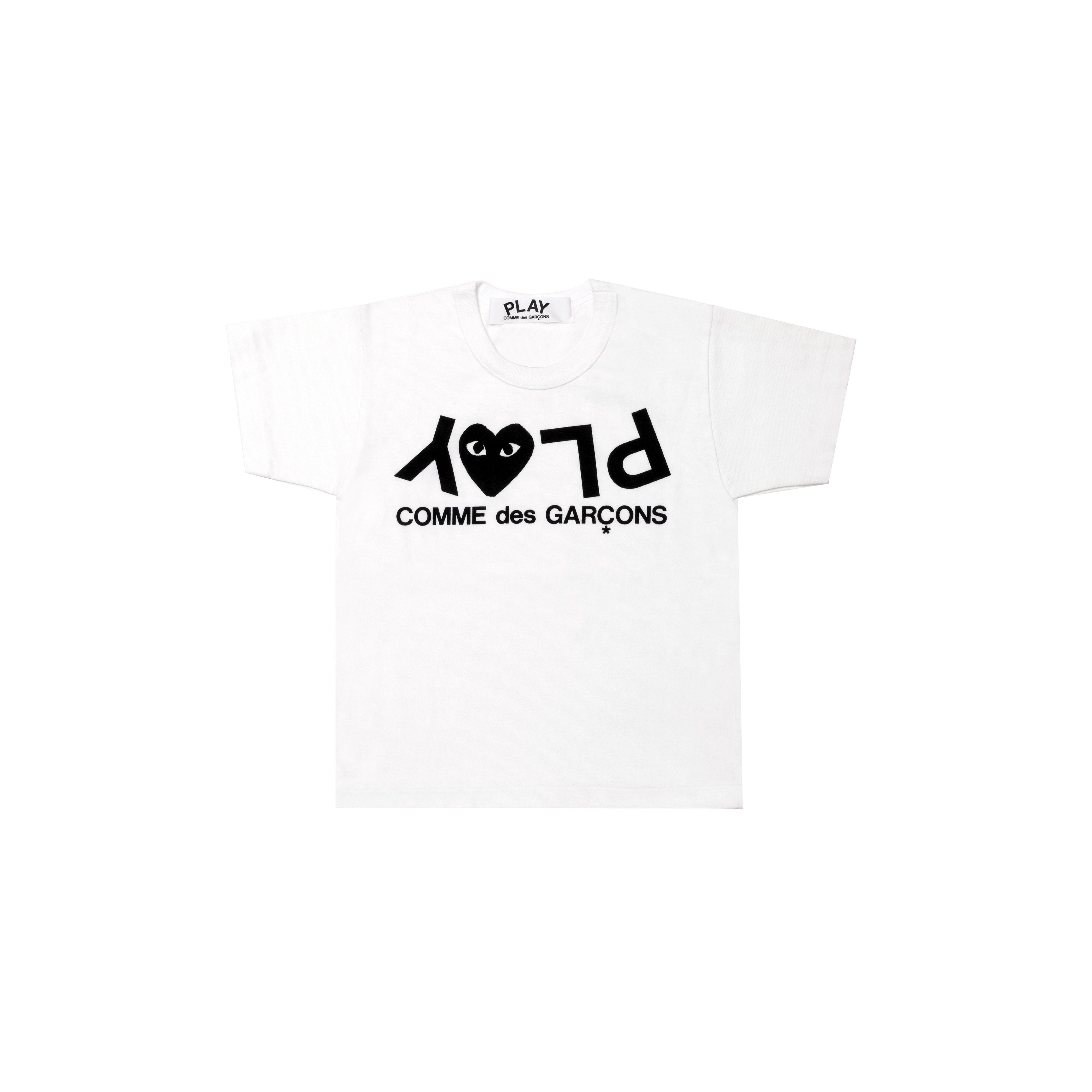 PLAY CDG - KIDS' LOGO T-SHIRT - (WHITE) – DSMG E-SHOP