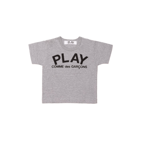 PLAY CDG - KIDS' LOGO T-SHIRT - (GREY)