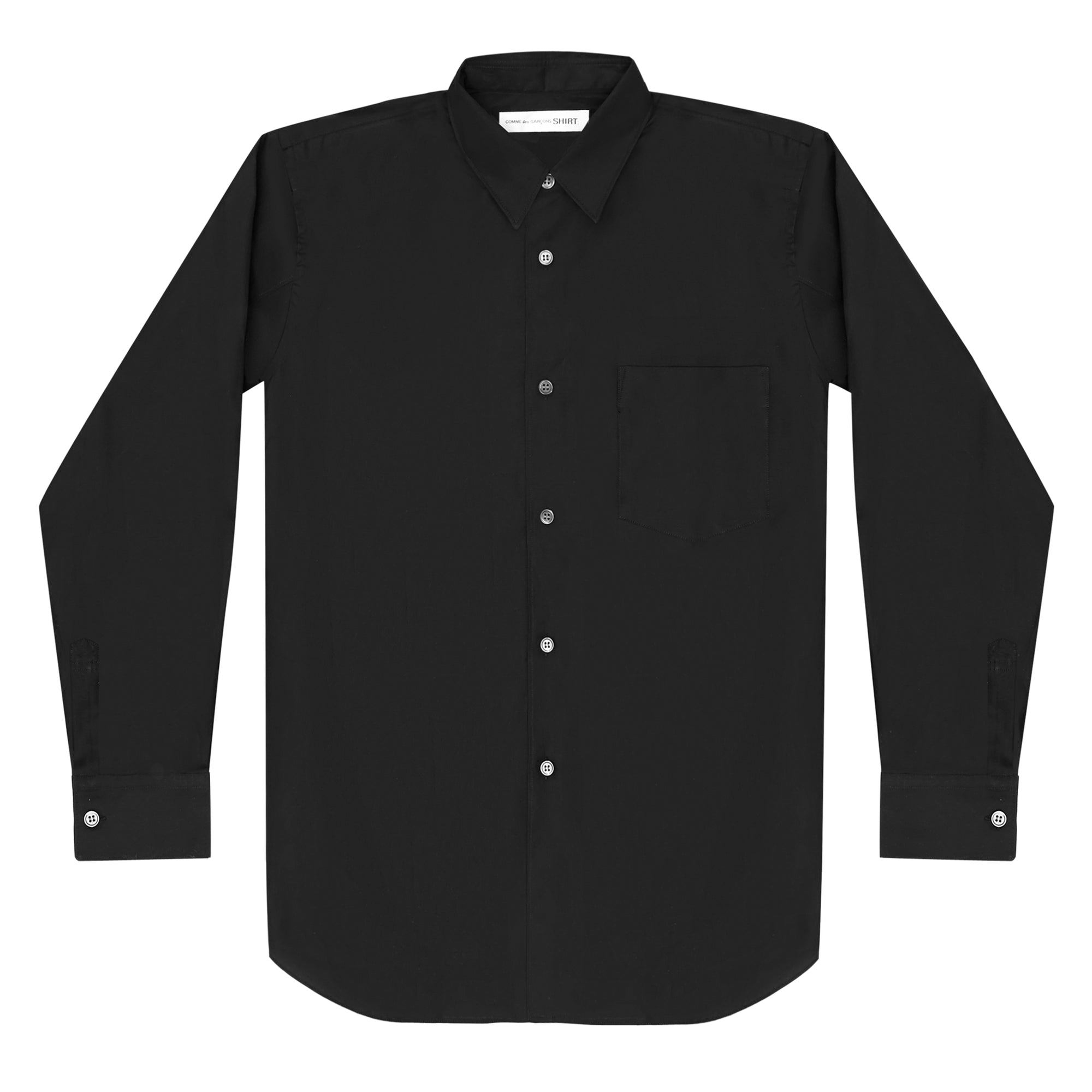 CDG SHIRT FOREVER - Cotton Shirt CDGS2PLA (Black) view 1