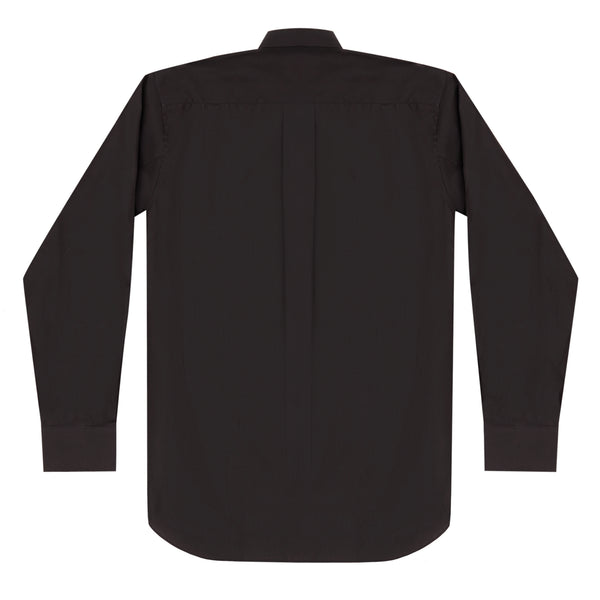 CDG SHIRT FOREVER - Cotton Poplin Plain - (BLACK)