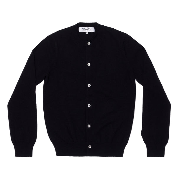 PLAY COMME des GARÇONS - INVADER WOMEN'S LAMBSWOOL CARDIGAN - (NAVY)