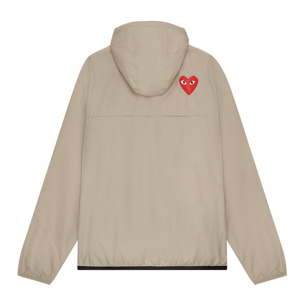 PLAY COMME des GARÇONS - K-WAY HALF ZIP - (BEIGE)