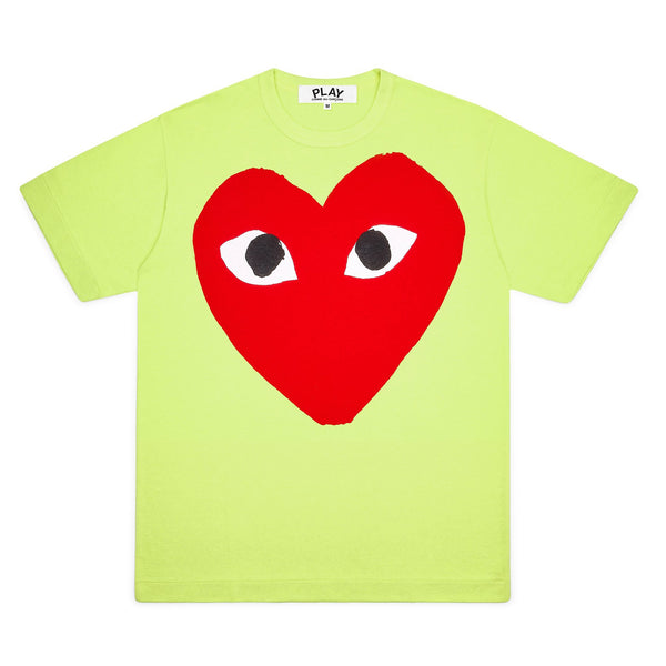PLAY CDG - Big  Heart T-Shirt - (Green)
