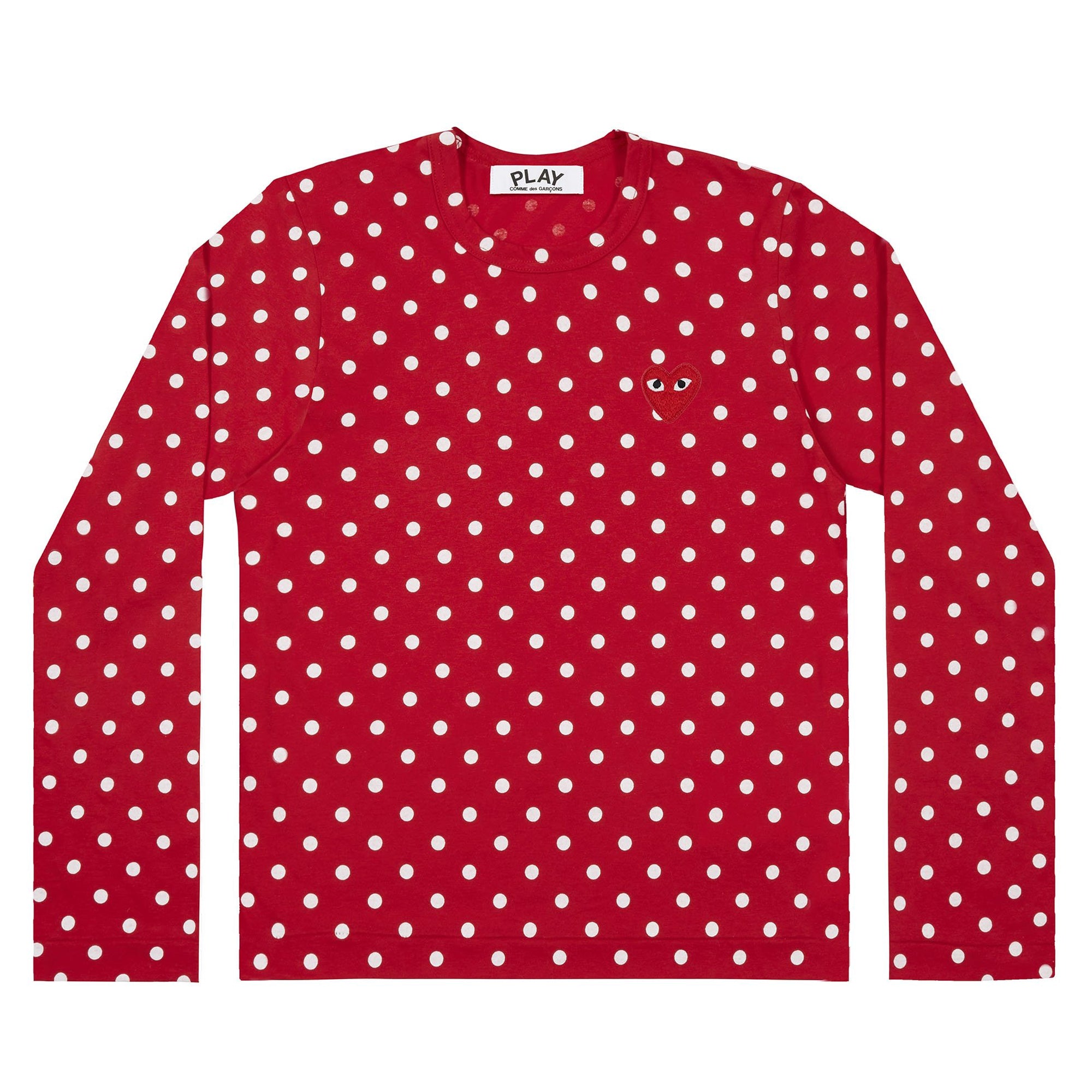 PLAY CDG - Polka Dot T-Shirt - (Red/White) view 1