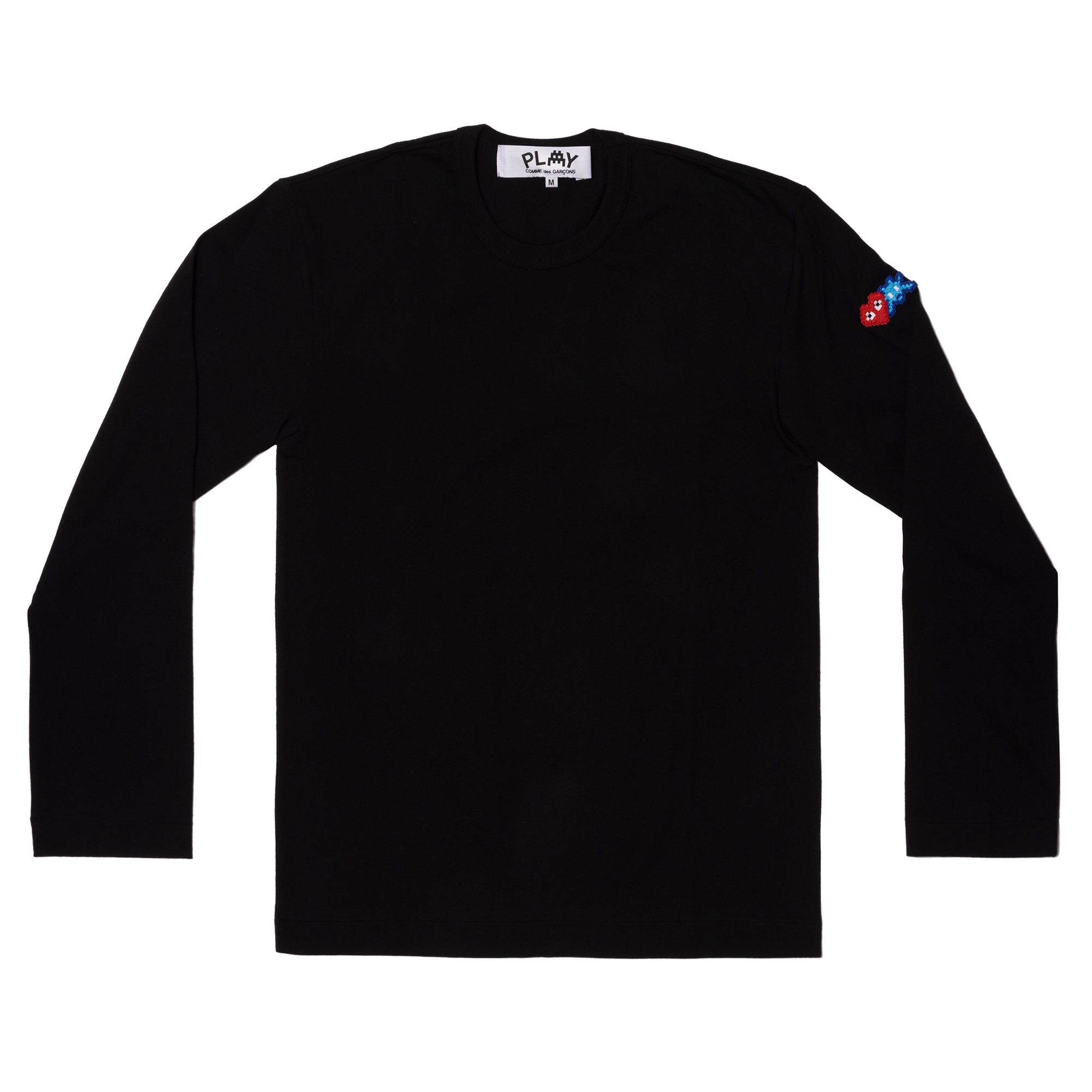 PLAY CDG - INVADER Cotton L/S T-Shirt - (Black) view 1