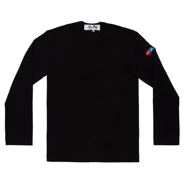 PLAY CDG - INVADER Cotton L/S T-Shirt - (Black)