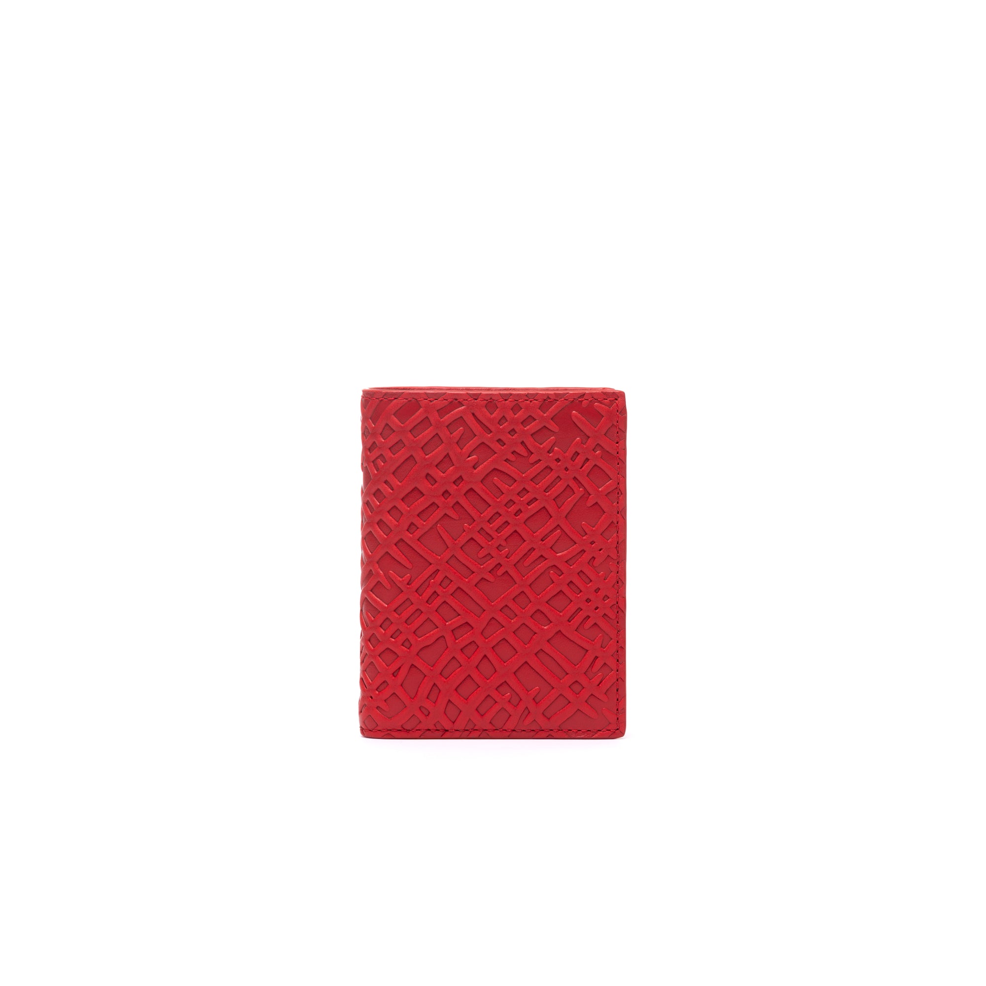 CDG WALLET - Embossed Roots (SA0641ER Red) view 1