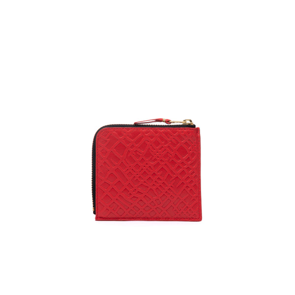 CDG WALLET - Embossed Roots - (SA3100ER Red)