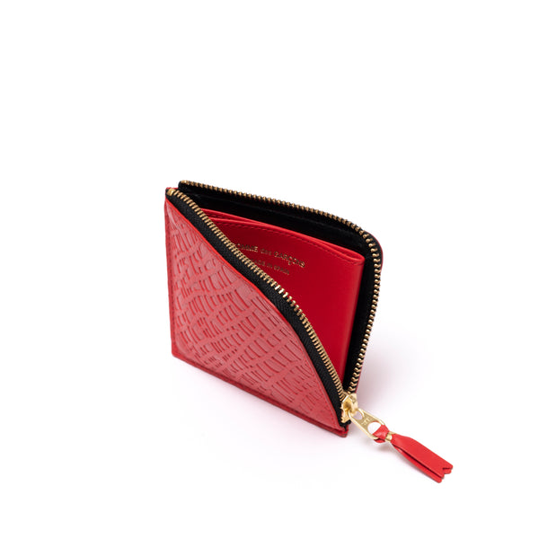 CDG WALLET - Embossed Roots - (SA3100ER Red)
