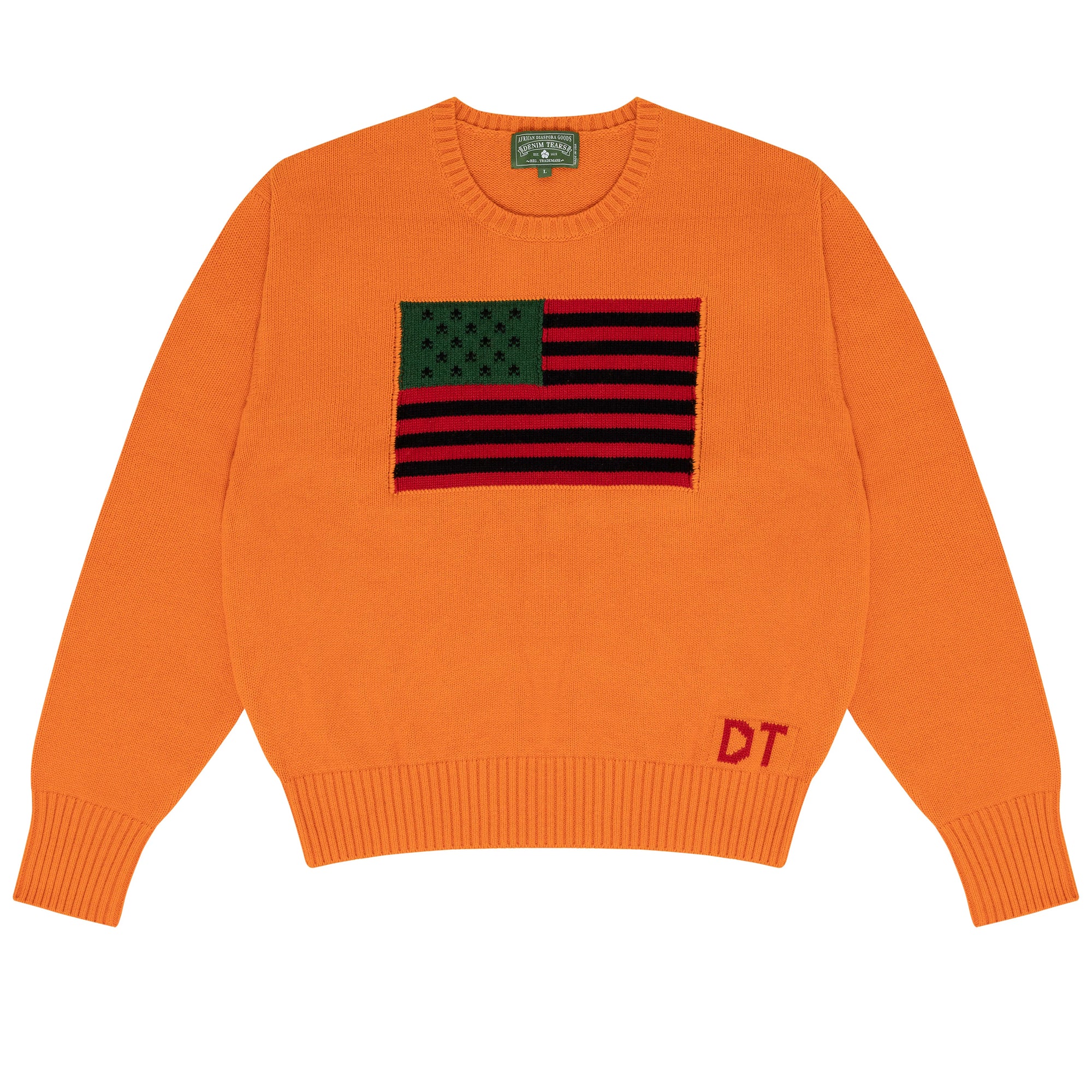 DENIM TEARS - Tyson Beckford Sweater - (Orange) view 1