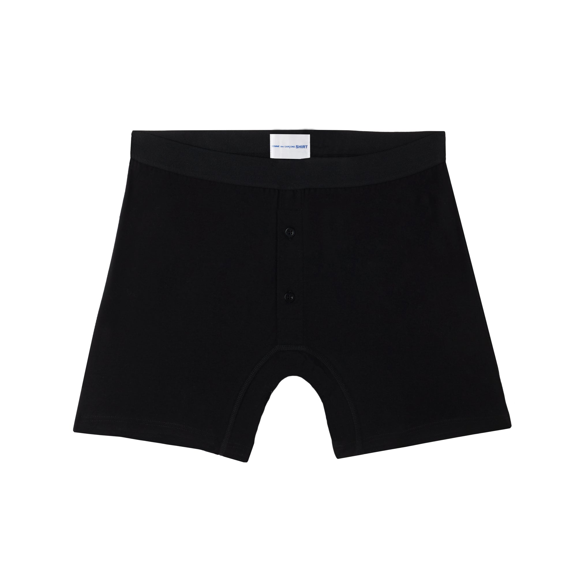 CDG SHIRT Underwear - Sunspel Two Button Boxer - (Black) view 1