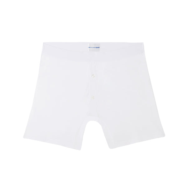 CDG SHIRT Underwear - Sunspel Two Button Boxer - (White)