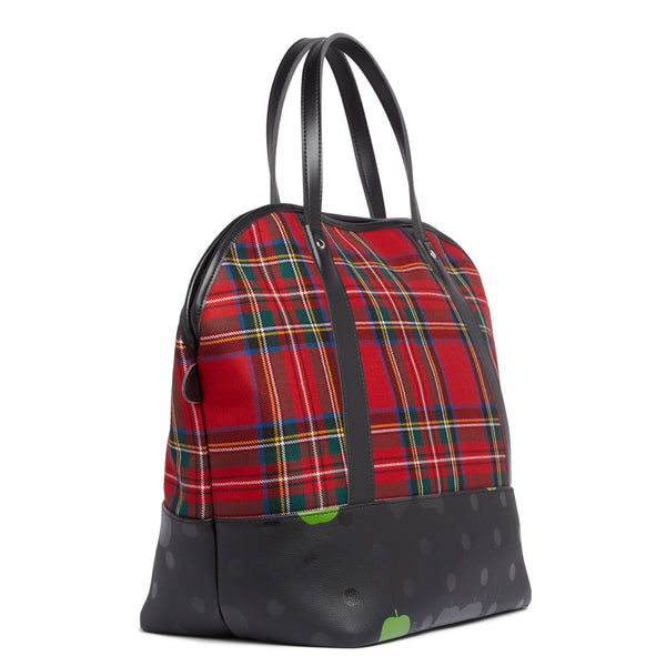The Beatles CDG - Tartan Check Bag Large - (Redish)