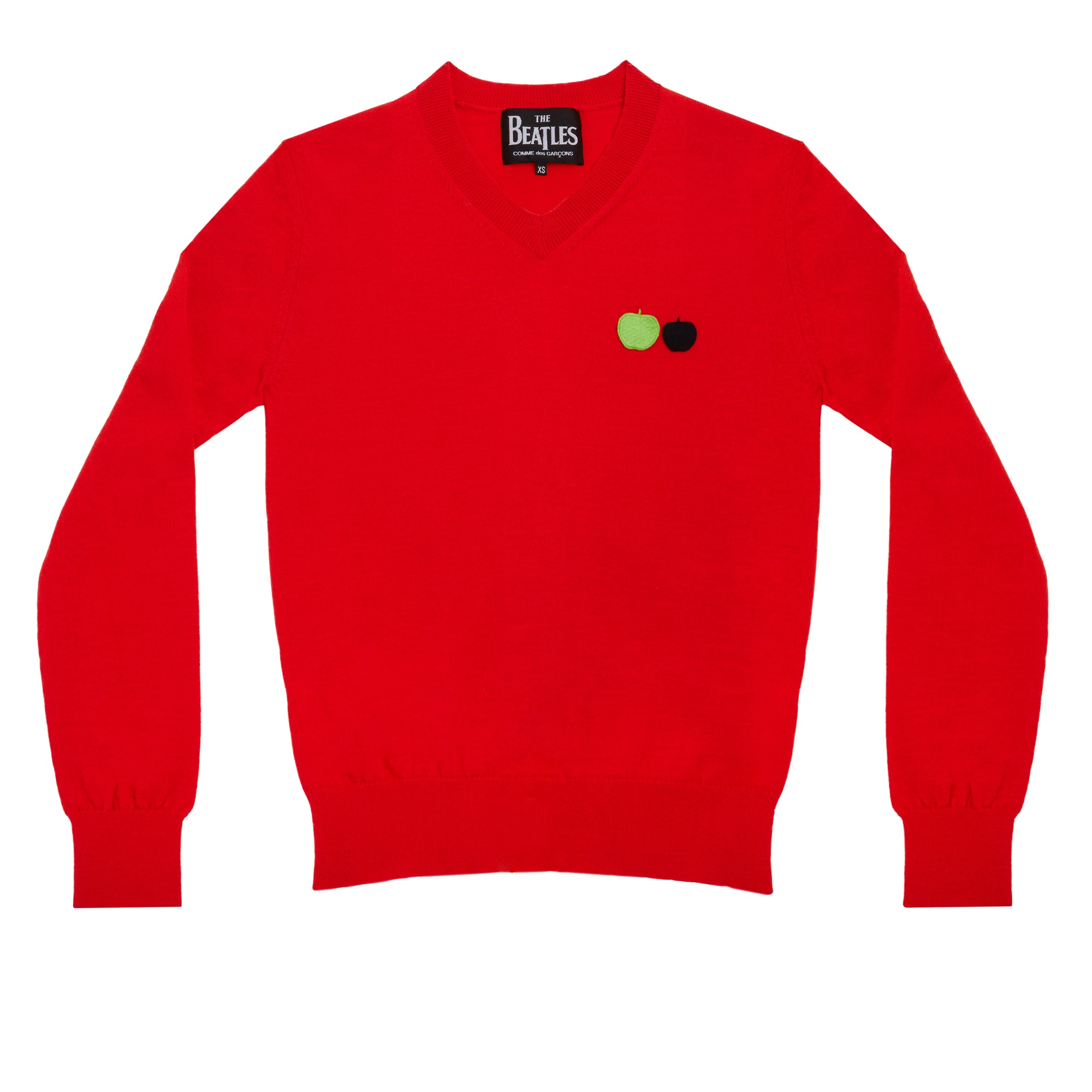 The Beatles CDG - V-Neck Sweater - (Red) view 1