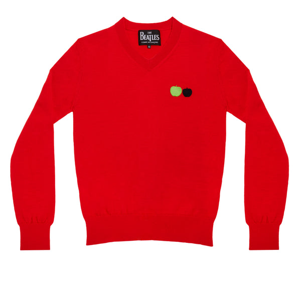 The Beatles CDG - V-Neck Sweater - (Red)