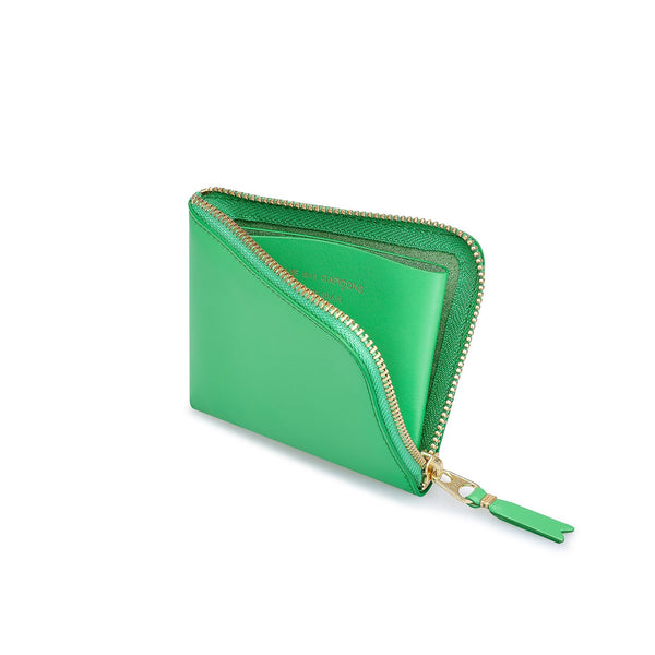 CDG WALLET - Colour L Zip Wallet - (Green)