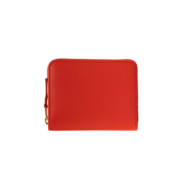 CDG WALLET - Colored Leather Wallet - (SA2110 Red)