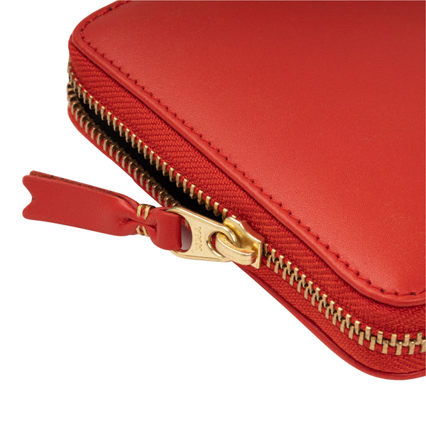 CDG WALLET - Colored Leather Wallet - (SA2110 Red)