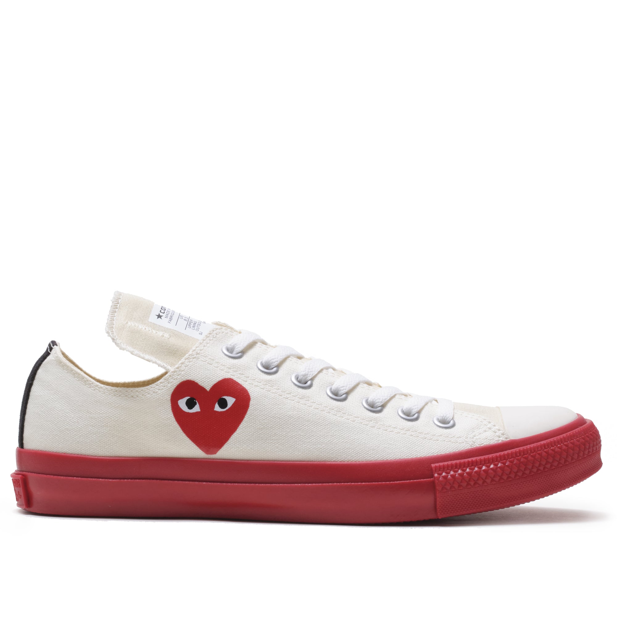 PLAY CDG CONVERSE - Chuck Taylor Low - (White) view 1