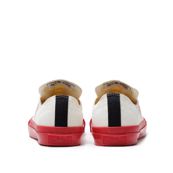 PLAY CDG CONVERSE - Chuck Taylor Low - (White)