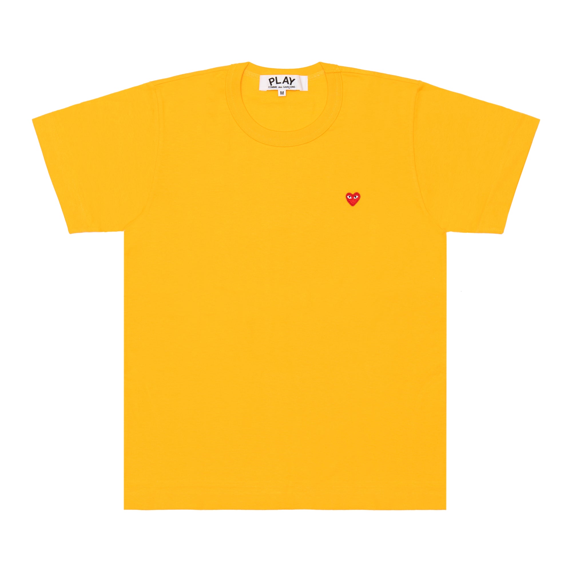 PLAY CDG - Small Red Heart S/S T-Shirt - (Yellow) view 1