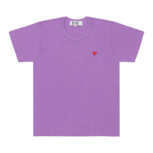 PLAY CDG - Small Red Heart S/S T-Shirt - (Purple)