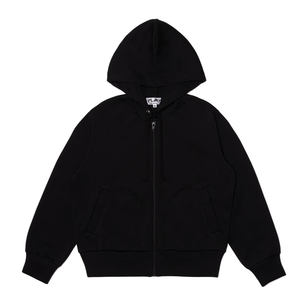 PLAY COMME des GARÇONS - INVADER POLYESTER HOODED SWEATER - (BLACK)
