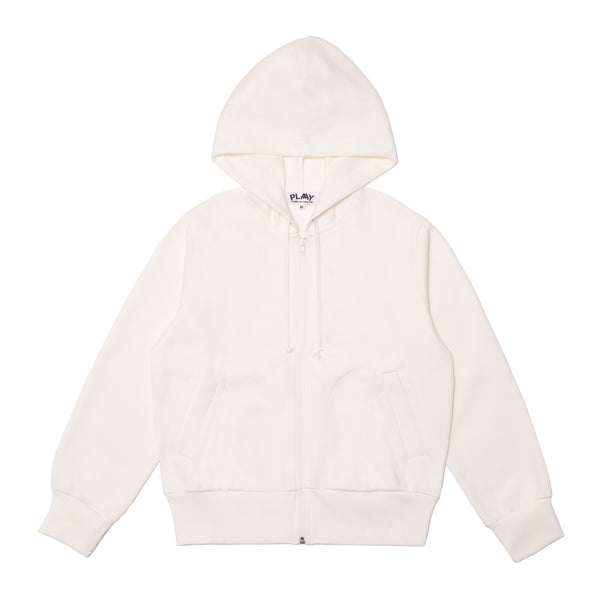 PLAY COMME des GARÇONS - INVADER POLYESTER HOODED SWEATER - (OFF WHITE)
