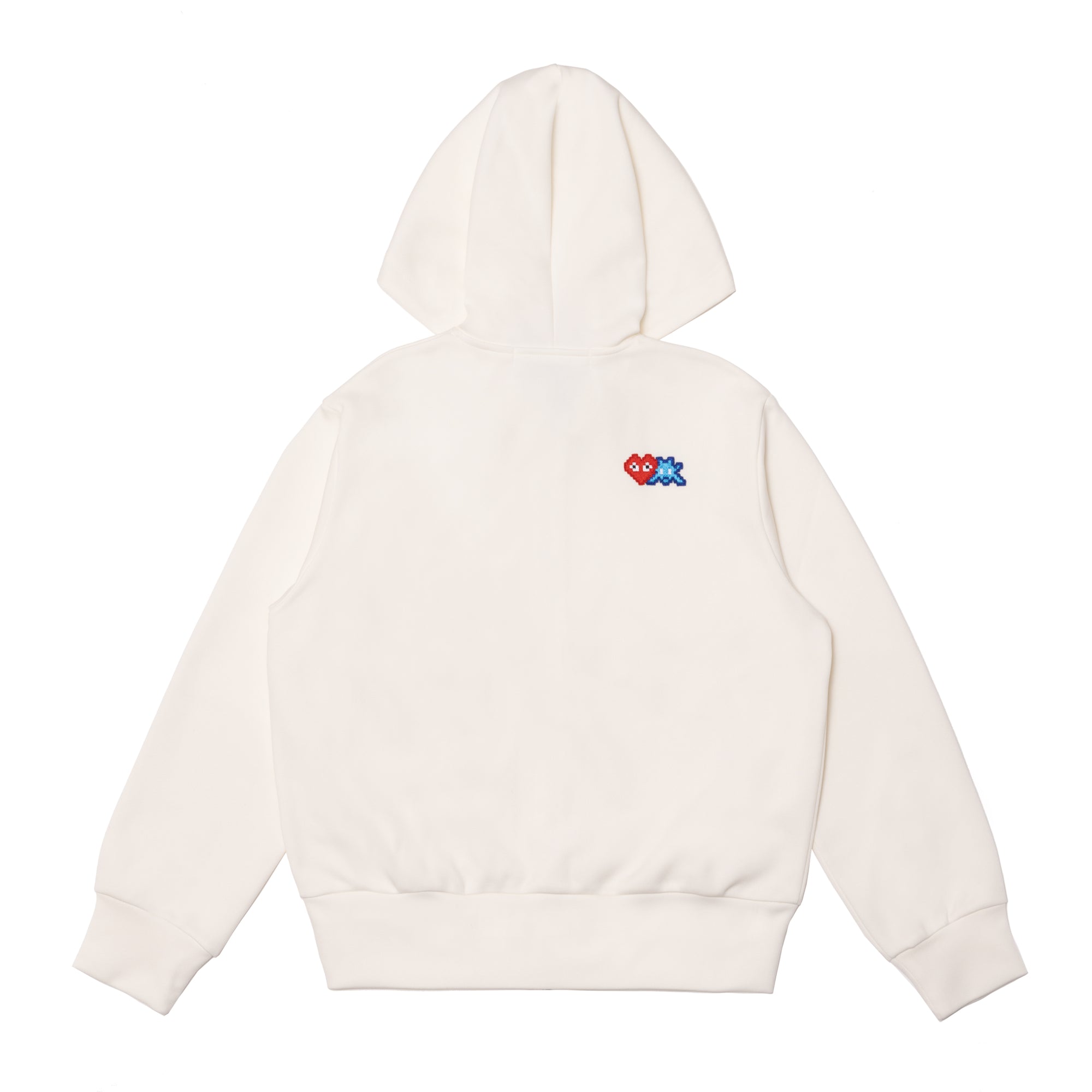 PLAY CDG - INVADER Polyester Hooded Sweater - (Off White) view 1