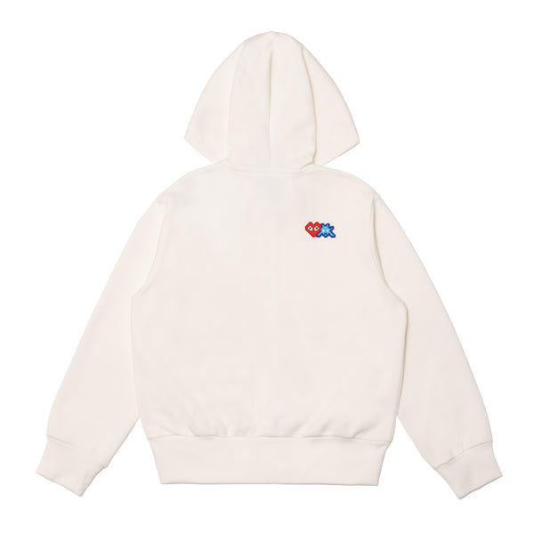 PLAY CDG - INVADER Polyester Hooded Sweater - (Off White)