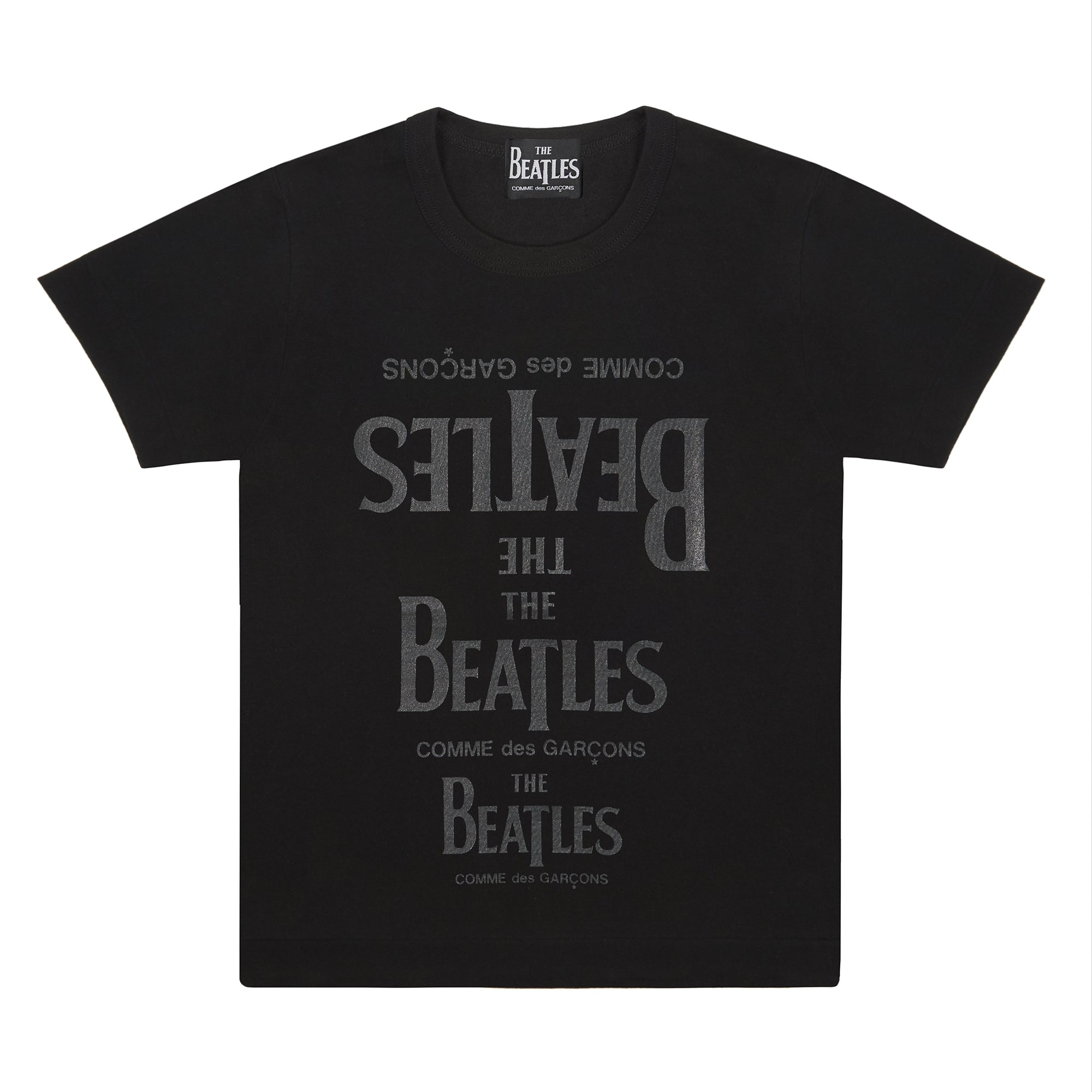 The Beatles CDG - Rubber Printed T-Shirt Black - (VT-T001-051) view 1