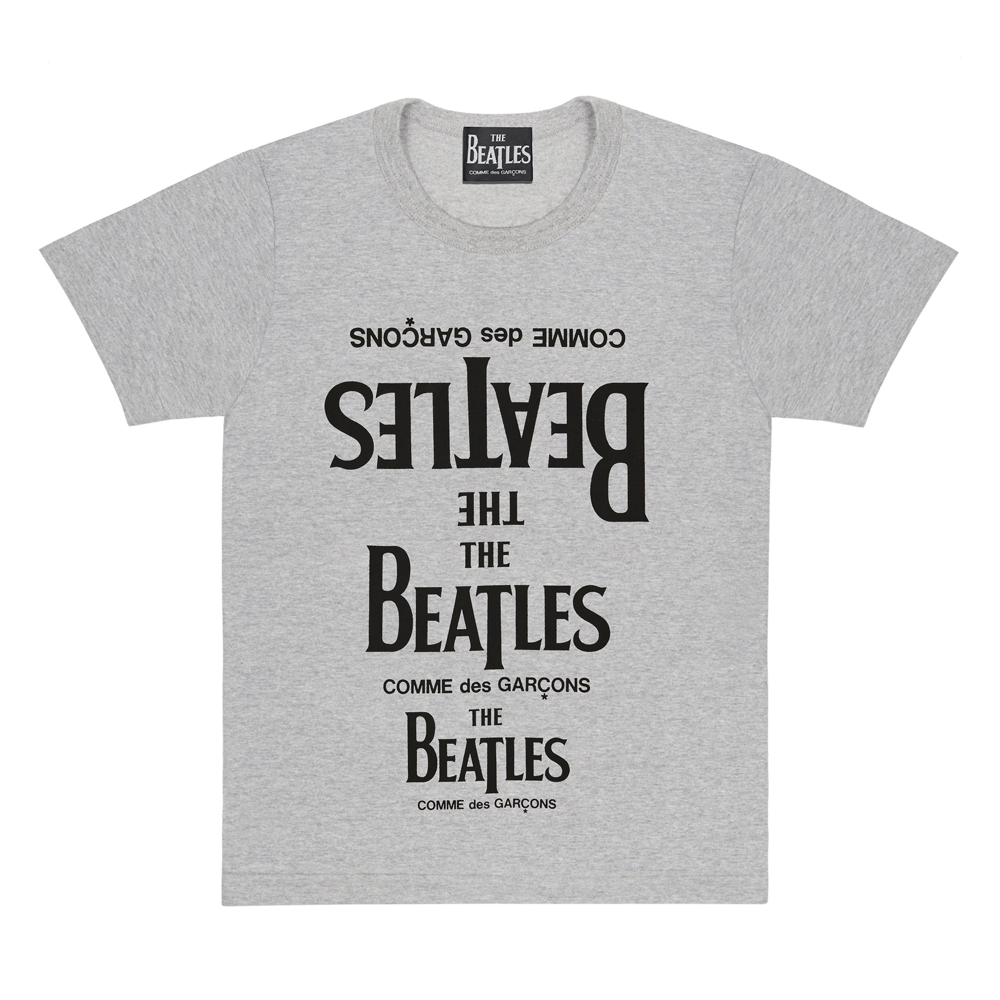 The Beatles CDG - Rubber Printed T-Shirt - (Grey) - (VT-T001-051) view 1