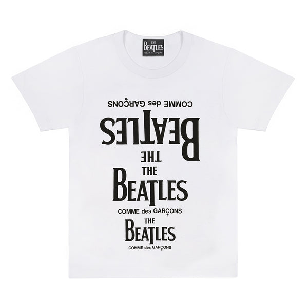 The Beatles CDG - Rubber Printed T-Shirt - (White)