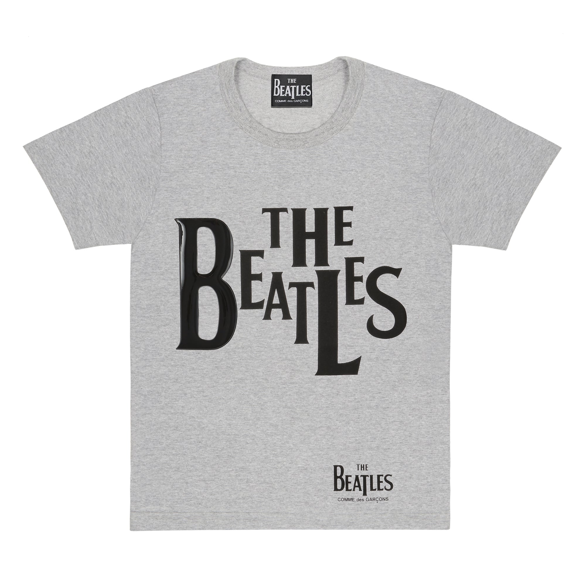 The Beatles CDG - Rubber Printed T-Shirt Grey - (VT-T002-051) view 1