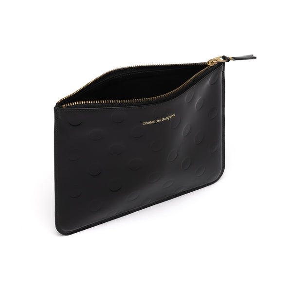 CDG WALLET - Dots Embossed - (Black)