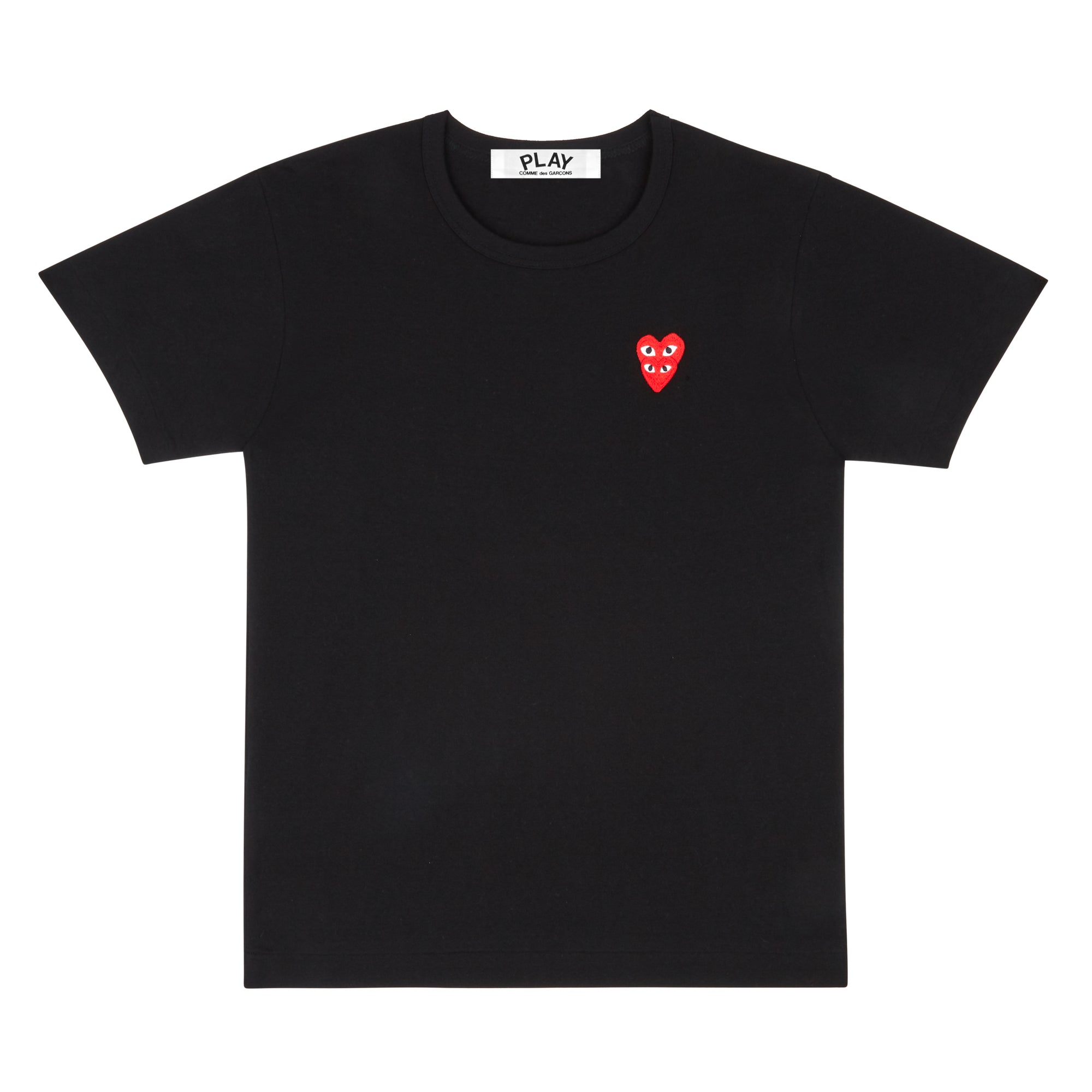 PLAY CDG - Double Red Heart S/S T-Shirt - (Black) view 1