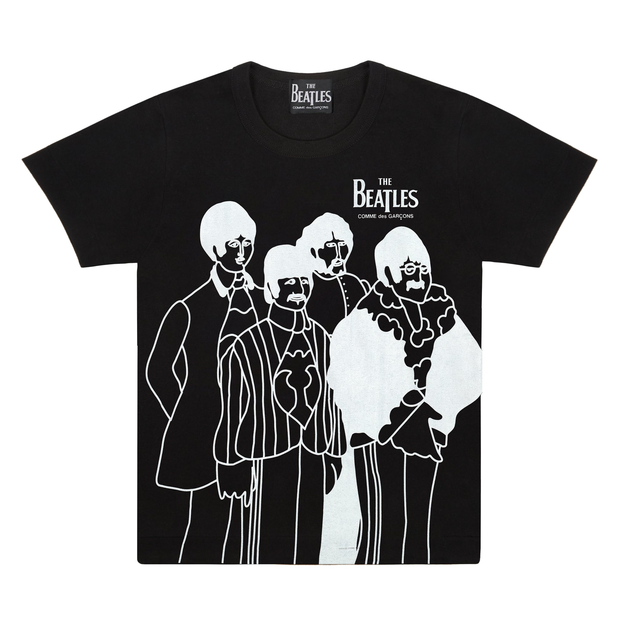 The Beatles CDG - Printed T-Shirt  - (BLACK) view 1