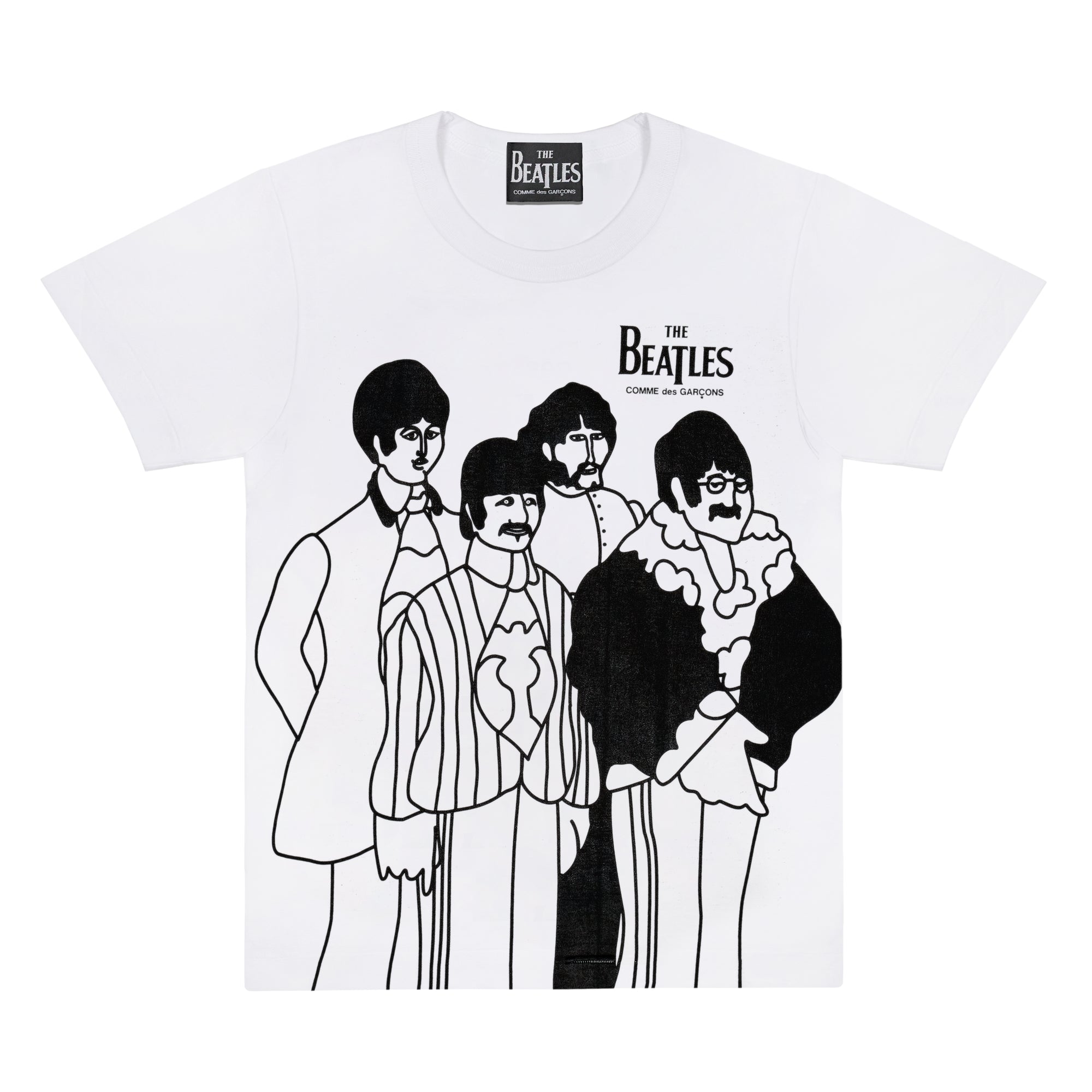 The Beatles CDG - Printed T-Shirt  - (WHITE) view 1