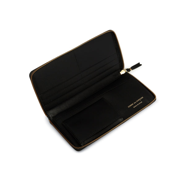 CDG WALLET - Classic Long Zip-Around Wallet - (Black)
