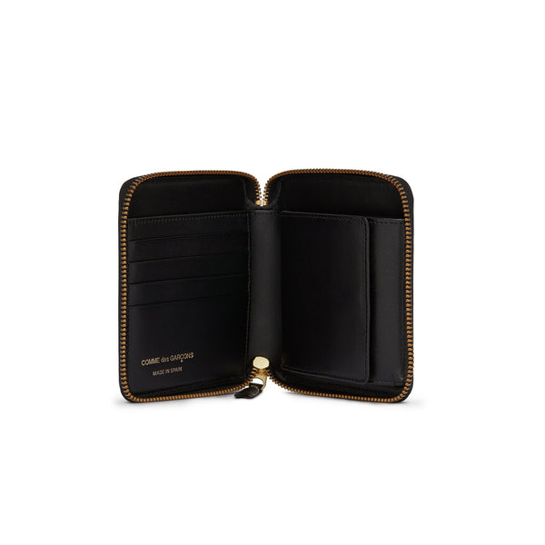 CDG WALLET - Classic Zip-Around Wallet - (Black)